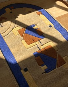 Синтетичний килим Frize Vrezanny 5975A beige - высокое качество по лучшей цене в Украине.